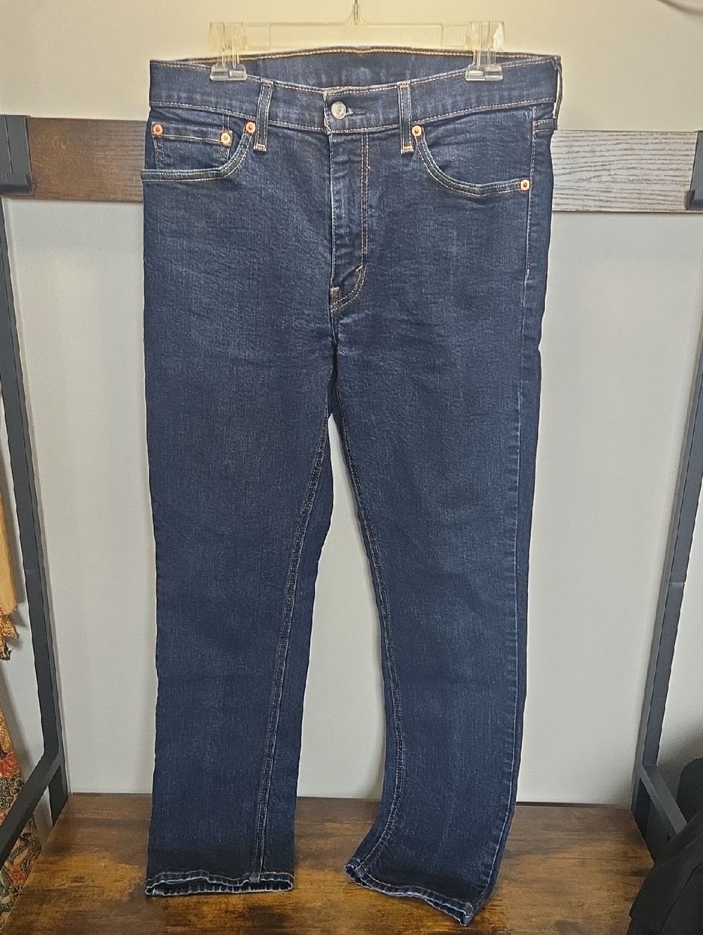 Levi's Dark Blue Straight Leg Jeans